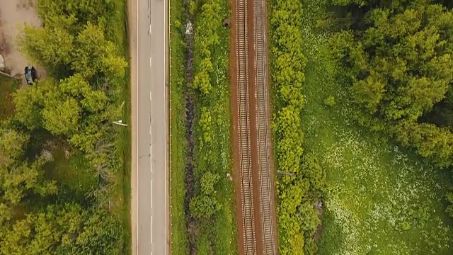 铁路鸟瞰图