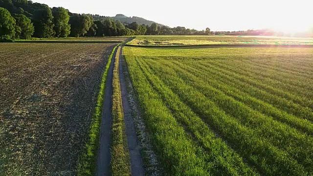 在铁路上慢跑的人