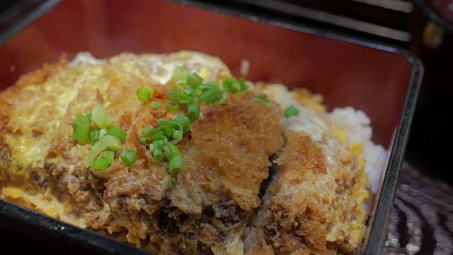 日本料理Katsudon。