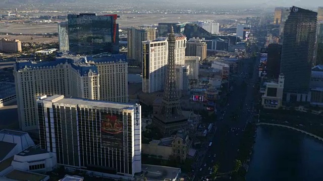拉斯维加斯，内华达州鸟瞰图的拉斯维加斯大道