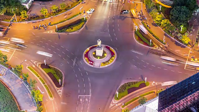 詳情圖-中國南京最繁忙的公路夜景，新街口，南京地標(biāo)
