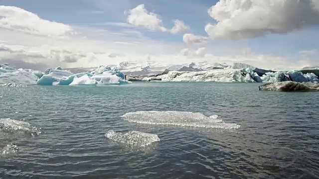 Jokulsarlon冰川湖。冰岛