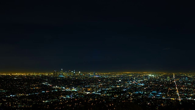 洛杉矶格里菲斯天文台的夜景