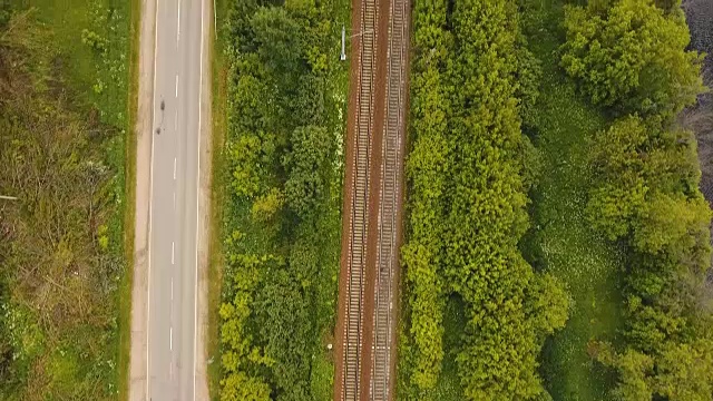 铁路鸟瞰图