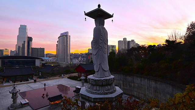 韩国汉城奉子寺的时光流逝