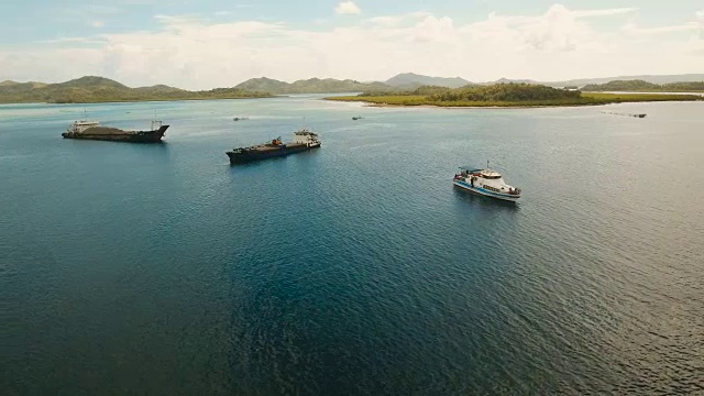 海上空运货物和客船。菲律宾,Siargao