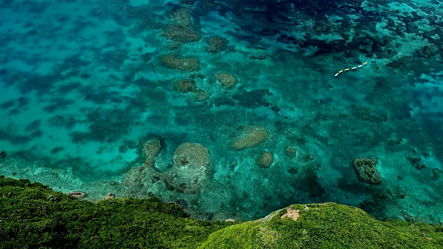 日本冲绳美丽的海景