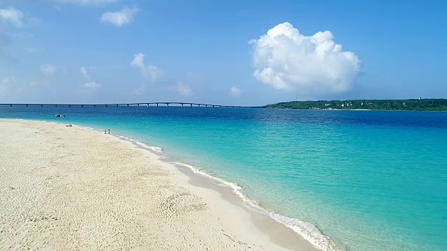 日本冲绳美丽的海景