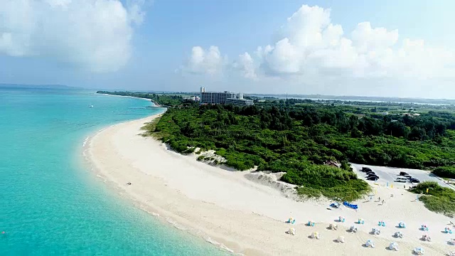日本冲绳美丽的海景