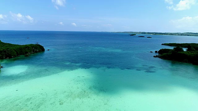 日本冲绳美丽的海景