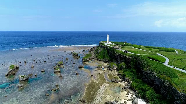 日本冲绳美丽的海景