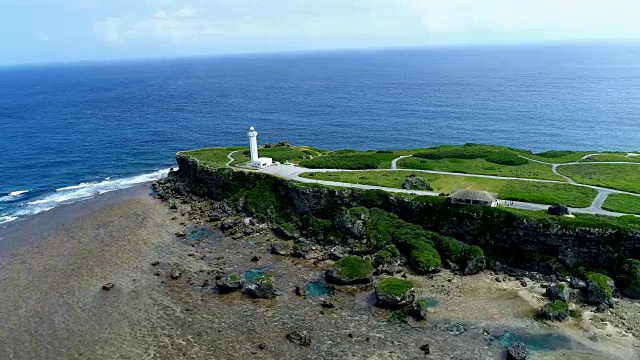 日本冲绳美丽的海景