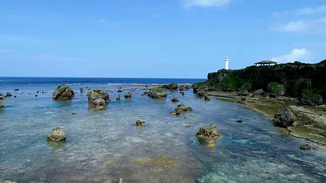 日本冲绳美丽的海景