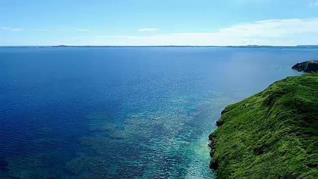 日本冲绳美丽的海景