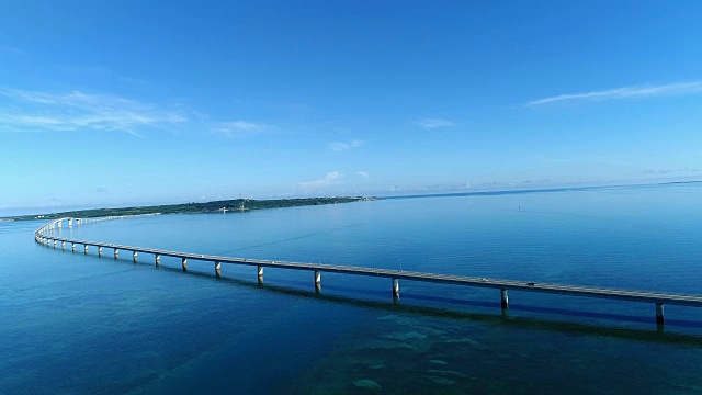 日本冲绳美丽的海景