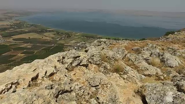 以色列山顶的粗糙景观