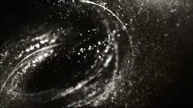 4k高细节粒子流-循环(银色和黑色)