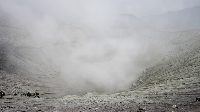 Bromo volcano timelapse，印度尼西亚