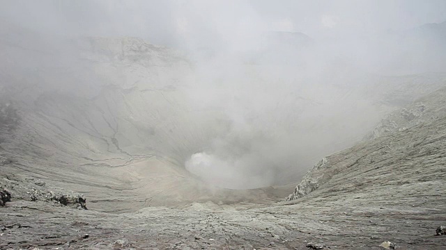 Bromo volcano timelapse，印度尼西亚