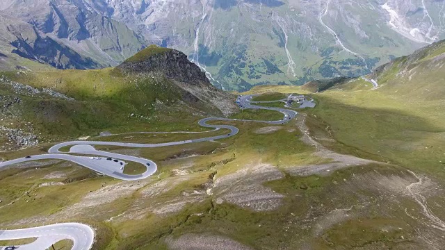 大格洛克纳高山公路鸟瞰图