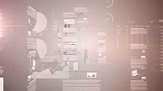 数字合成财务图表4k