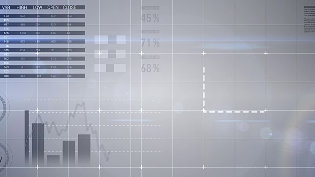 数字合成财务图表4k