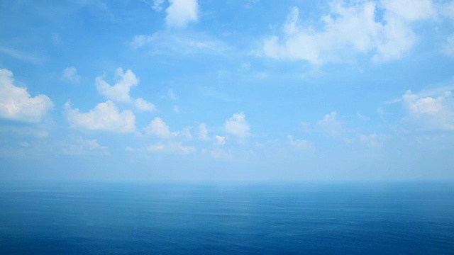 大海和天空的景色