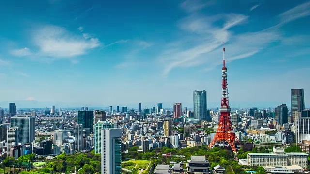 詳情圖-4K延時:鳥瞰圖東京城市景觀日本