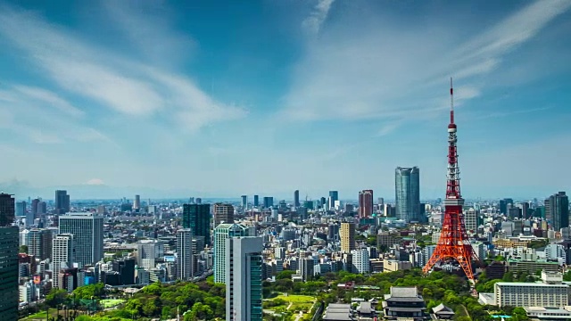 詳情圖-4K延時:鳥瞰圖東京城市景觀日本