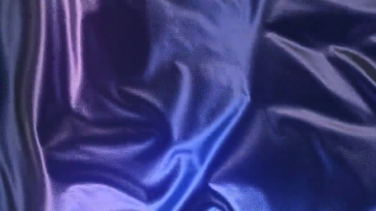 詳情圖-抽象三維渲染藍色金屬布動畫背景