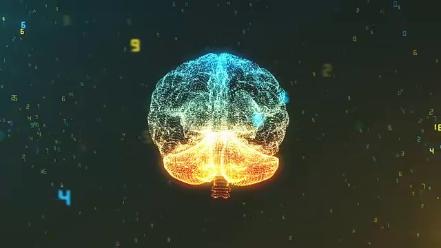 数字计算机大脑中的数字数据云
