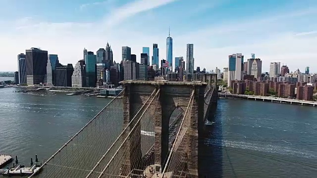 布鲁克林大桥/航拍/曼哈顿市景