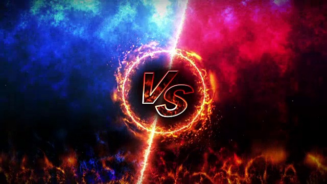 詳情圖-VS戰(zhàn)斗背景，VS,on,Fire，循環(huán)