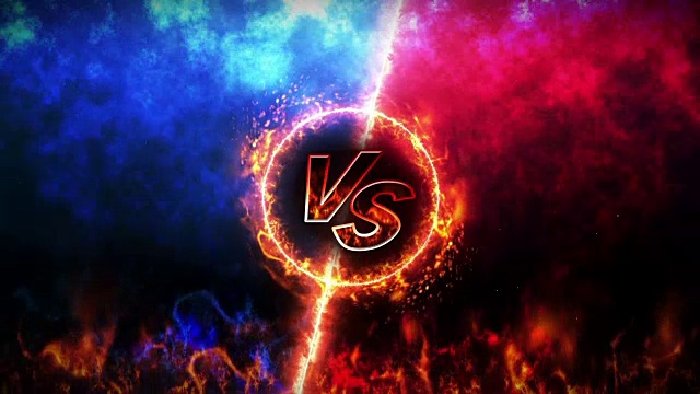詳情圖-VS戰(zhàn)斗背景，VS,on,Fire，循環(huán)