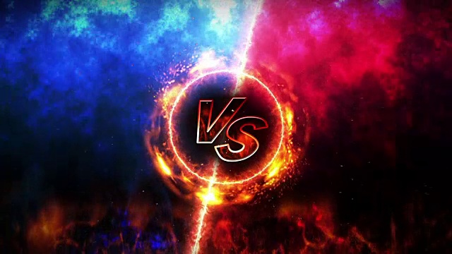 詳情圖-VS戰(zhàn)斗背景，VS,on,Fire，循環(huán)