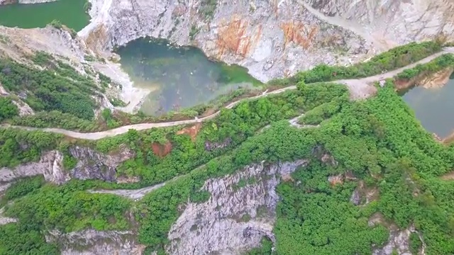 鸟瞰泰国春武里大峡谷