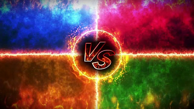 詳情圖-VS戰(zhàn)斗背景，VS,on,Fire，循環(huán)