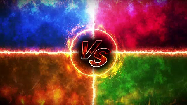 詳情圖-VS戰(zhàn)斗背景，VS,on,Fire，循環(huán)