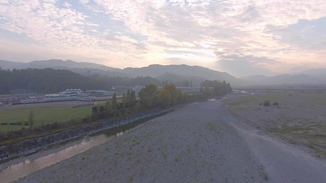排水河鸟瞰图