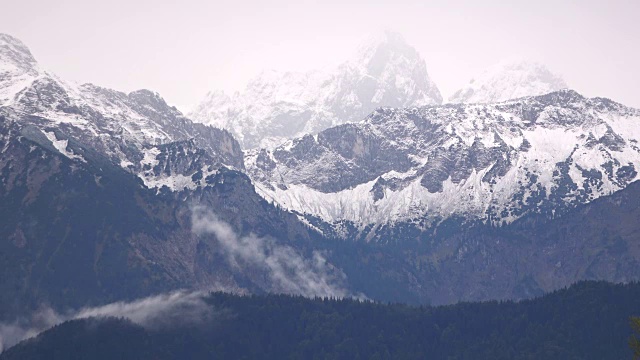 斯诺戈山阿尔高山脉阿尔卑斯山高格山脉巴伐利亚州4K