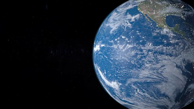 从外太空看到的地球上的太平洋