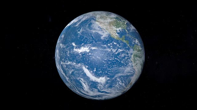 从外太空看到的地球上的太平洋