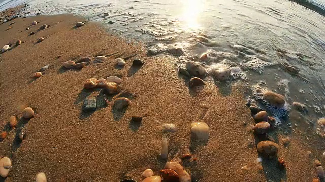 海滩浪岩4k