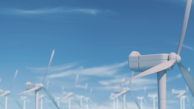 詳情圖-風(fēng)力發(fā)電技術(shù)。渦輪機，風(fēng)車，綠色清潔可再生能源解決方案