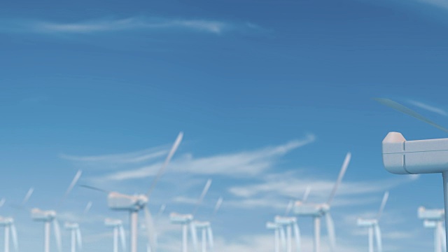 詳情圖-風(fēng)力發(fā)電技術(shù)。渦輪機，風(fēng)車，綠色清潔可再生能源解決方案