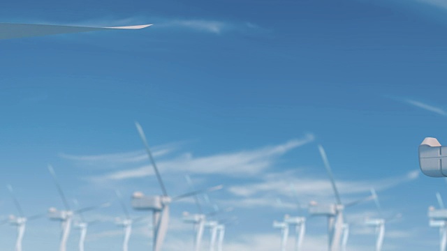 詳情圖-風(fēng)力發(fā)電技術(shù)。渦輪機，風(fēng)車，綠色清潔可再生能源解決方案