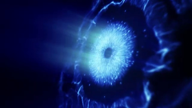 抽象空间或时间旅行概念背景，星系间超新星探索。