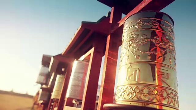 蒙古的佛教祈祷鼓