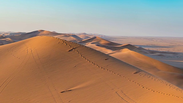 详情图-纳米比亚的彩色沙丘和风景优美的沙漠全景