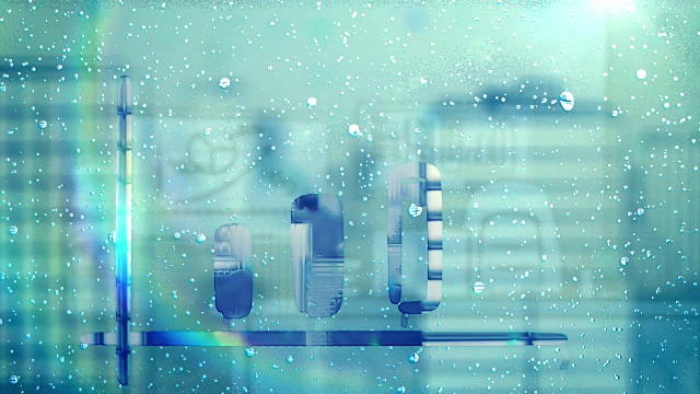 詳情圖-下雨時(shí)玻璃上的生長圖。